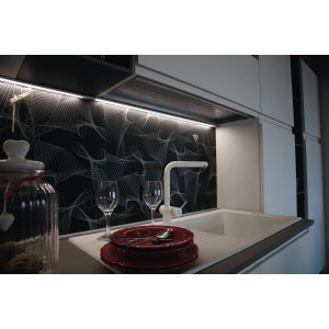 Barra LED sottopensile 30W 4000K 120cm argento con interruttore touch Intec UNIX - foto 2