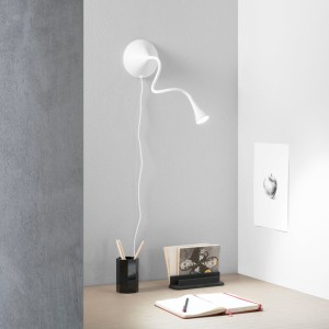 Lampada da lettura LED 3,2W 4000K nera in metallo Newton Luce Ambiente e Design - foto 3