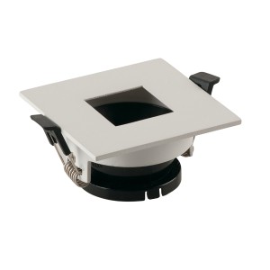 Struttura per faretto da incasso quadrata bianca 8,5 cm IP20 Intec STENOS - foto 4