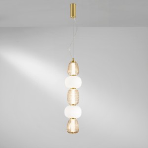 Lampadario a sospensione LED 33W CCT 3000K 4000K 6500K Totem Luce Ambiente e Design - foto 2