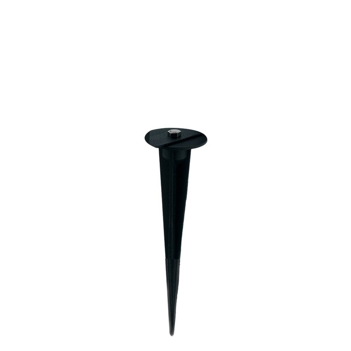 Picchetto GECO nero in alluminio per lampade E27, Intec I-GECO-SPK