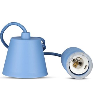 Lampadario a Sospensione in Calcestruzzo Blu E27 max 60W V-TAC VT-7668-BL - foto 7
