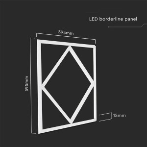 Pannello LED 64W da incasso 600x600mm 6500K bianco freddo V-TAC VT-6164 - foto 4
