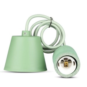 Lampadario a Sospensione in Calcestruzzo Verde E27 Max 60W IP20 V-TAC VT-7668-GN - foto 8