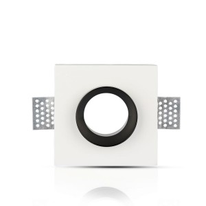 Portafaretto LED da incasso quadrato GU10 GU5.3 bianco cromato V-TAC VT-866-CSQ - foto 7