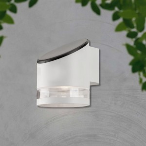 Applique LED Solare da Esterno 1W 3000K IP54 Cilindrica Bianca V-TAC VT-1138 - foto 2