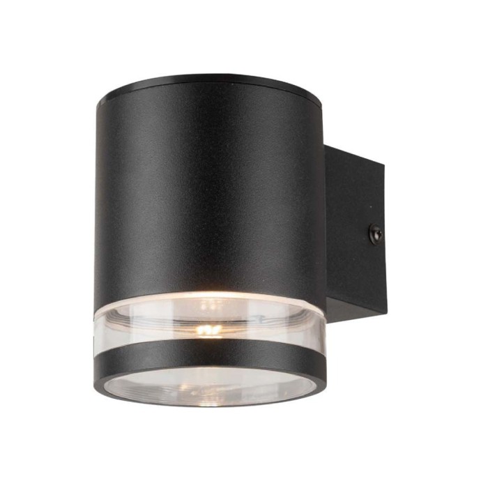 Applique LED Solare da Esterno 1W 3000K IP54 Nera Cilindrica V-TAC VT-1139