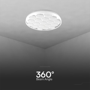 Plafoniera LED 60W rotonda 3000K-6500K CCT con telecomando, bianca, V-TAC VT-8569 - foto 7