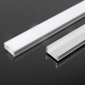 Profilo Lineare in Alluminio per Strip LED 15.7mm, 2 metri, Copertura Opaca, V-TAC VT-8157 - foto 2