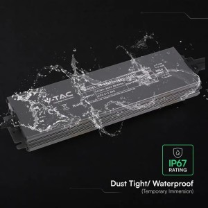Alimentatore LED 24V 200W 8.25A IP67 in Metallo Nero V-TAC VT-24202 - foto 4