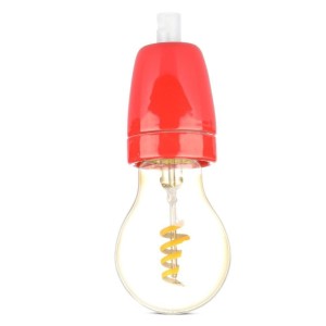 Portalampada E27 in porcellana rosso, max 60W, V-TAC VT-799-R - foto 4