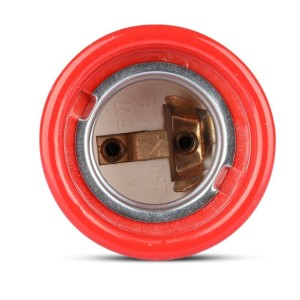 Portalampada E27 in porcellana rosso, max 60W, V-TAC VT-799-R - foto 5