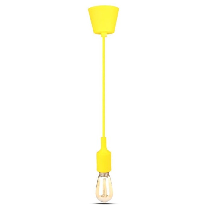 Lampadario a Sospensione E27 in Silicone Giallo max 60W IP20 V-TAC VT-7228-Y