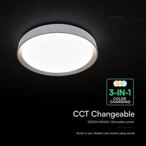 Lampadario LED 60W CCT 3000K-6500K dimmerabile con telecomando marrone V-TAC VT-85031 - foto 4