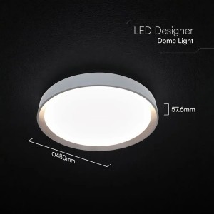 Lampadario LED 60W CCT 3000K-6500K dimmerabile con telecomando marrone V-TAC VT-85031 - foto 6