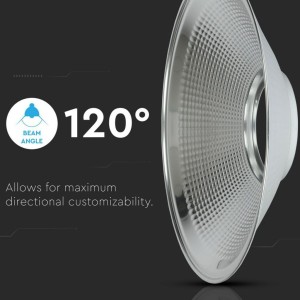 Diffusore in alluminio 120° per campana industriale LED V-TAC VT-9-102 e VT-9-120 - foto 3