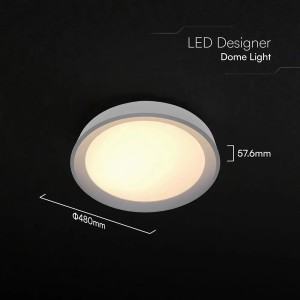 Lampadario LED 60W CCT 3000K-6500K nero con telecomando V-TAC VT-85031 - foto 4