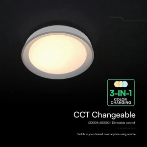 Lampadario LED 60W CCT 3000K-6500K nero con telecomando V-TAC VT-85031 - foto 6