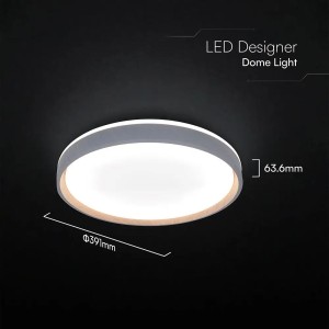 Plafoniera LED 40W CCT 3000K 4000K 6500K con Telecomando Effetto Legno V-TAC VT-85035 - foto 3