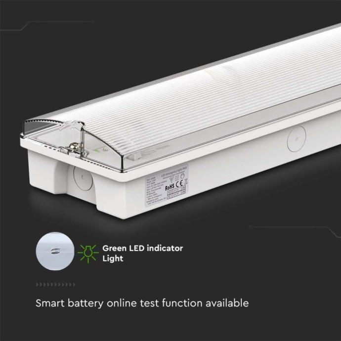 Lampada LED di emergenza 3W 6400K IP65 autonomia 3h V-TAC VT-996