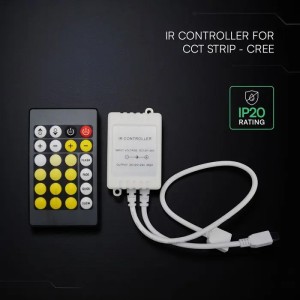Controller Dimmer IR CCT 2 Canali 12V/24V 2A con Telecomando per Strip LED CREE V-TAC - foto 5
