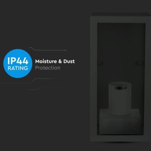 Applique LED da esterno E27 max 60W nero IP44 rettangolare V-TAC VT-837 - foto 6