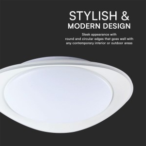 Plafoniera LED 60W rotonda CCT 3000K-6500K dimmerabile con telecomando V-TAC VT-8568 - foto 5