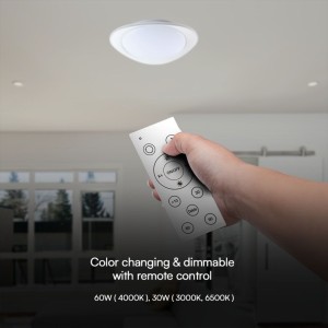 Plafoniera LED 60W rotonda CCT 3000K-6500K dimmerabile con telecomando V-TAC VT-8568 - foto 7