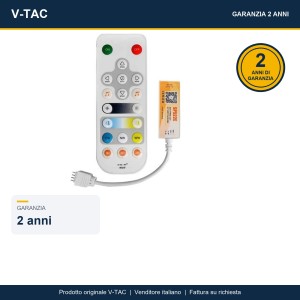 Controller Smart WiFi per Strip LED CCT DC5-24V 2A con Telecomando RF V-TAC - foto 8