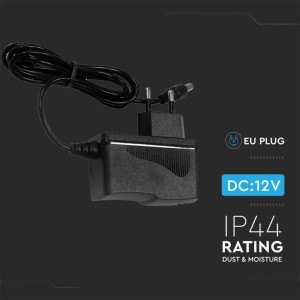 Alimentatore LED 18W 12V 1.5A Plug and Play Jack 2.1 IP44 Nero V-TAC VT-23019 - foto 4