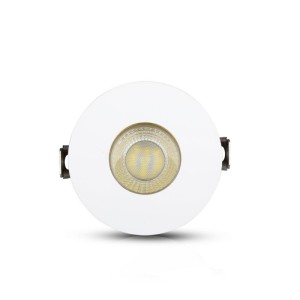 Portafaretto da incasso GU10 rotondo Ø75 mm bianco interno oro V-TAC VT-873-WG - foto 8