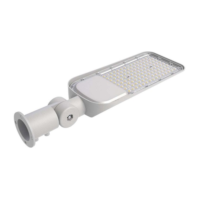 Armatura Stradale LED 50W 6500K IP65 con Sensore, Chip Samsung, Grigio - V-TAC PRO