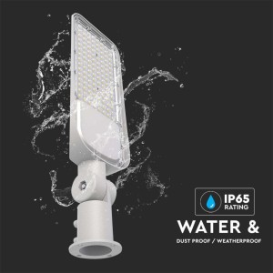 Armatura Stradale LED 50W 6500K IP65 con Sensore, Chip Samsung, Grigio - V-TAC PRO - foto 7
