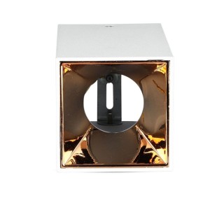 Portafaretto LED da Plafone Quadrato GU10 Bianco Riflettore Oro Rosa V-TAC VT-882-Q - foto 8