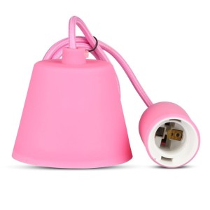 Lampada a Sospensione E27 max 60W in Silicone Rosa V-TAC VT-7228-PN - foto 5