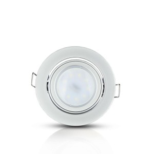 Portafaretto da incasso rotondo GU10 e GU5.3 grigio orientabile 15° V-TAC VT-775MG - foto 7