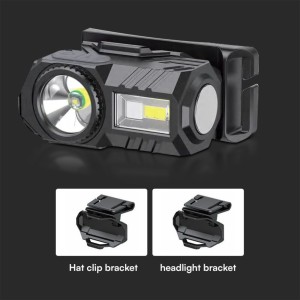 Torcia LED Frontale Ricaricabile USB-C 3W 190lm IP43 con Cintura in Silicone V-TAC VT-9902 - foto 8