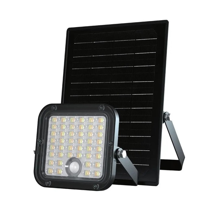 Faro LED Solare 30W con Sensore PIR e Telecomando CCT 4000K+6000K IP65 V-TAC VT-432CCT