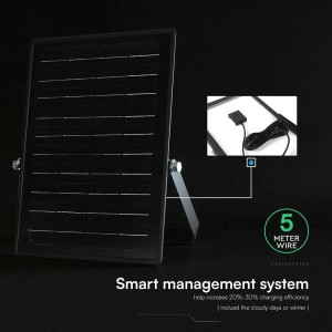 Faro LED Solare 30W con Sensore PIR e Telecomando CCT 4000K+6000K IP65 V-TAC VT-432CCT - foto 10