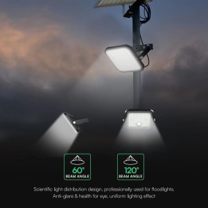 Faro LED Solare 30W con Sensore PIR e Telecomando CCT 4000K+6000K IP65 V-TAC VT-432CCT - foto 18