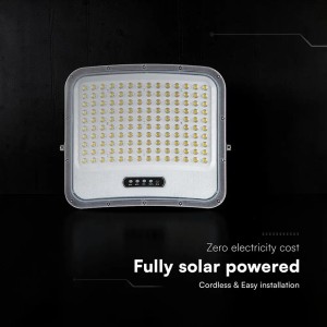 Faro LED Solare 20W CCT 3000K 4500K 6500K IP65 Nero con Telecomando V-TAC VT-205W - foto 8