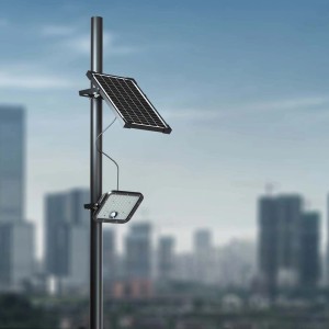 Faro LED solare 10W 4000K/6000K con telecomando e sensore PIR IP65 nero V-TAC VT-411CCT - foto 2