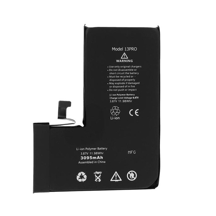 IP 13 Pro Batteria Diagnostica 3095 mAh Nero S+