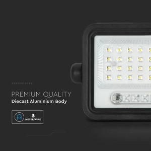 Faro LED solare 30W con telecomando CCT 2000K-8000K IP65 V-TAC VT-304W - foto 9