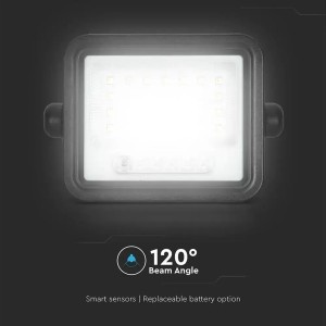 Faro LED solare 30W con telecomando CCT 2000K-8000K IP65 V-TAC VT-304W - foto 11