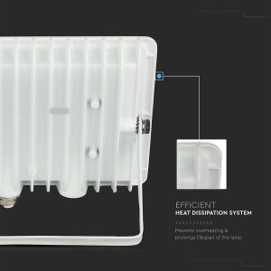 Faro LED 20W 6500K IP65 Bianco Freddo Driver Integrato V-TAC VT-4924-W - foto 6