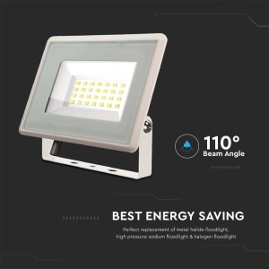 Faro LED 20W 6500K IP65 Bianco Freddo Driver Integrato V-TAC VT-4924-W - foto 7