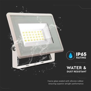 Faro LED 20W 6500K IP65 Bianco Freddo Driver Integrato V-TAC VT-4924-W - foto 8