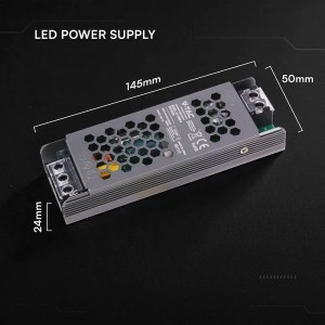 Alimentatore LED Slim 60W 12V 5A IP20 in Metallo V-TAC VT-13060-S - foto 2