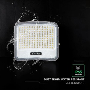 Faro LED solare 25W CCT 3000K 4500K 6500K con telecomando IP65 nero V-TAC VT-305W - foto 5